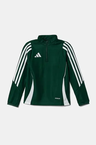 Dětská mikina adidas Performance zelená barva, s aplikací, IR9362