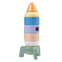 Jouéco the Wildies Family dřevěná stohovací raketa 12m+