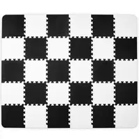 Kinderkraft Podložka pěnová puzzle Luno 150 x 180 cm Black, 30 ks