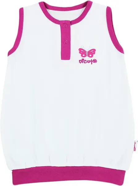 nicol Tunička kr.r. - KOLEČKA, bílá, vel. 80