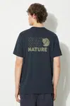 Tričko Fjallraven Walk With Nature T-shirt M tmavomodrá barva, F12600216.555