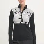 Sportovní mikina EA7 Emporio Armani St. Moritz Powerstretch černá barva, s aplikací, TJJFZ.6DTM47