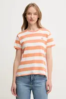 Bavlněné tričko Pepe Jeans oranžová barva