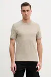 Bavlněné tričko Calvin Klein béžová barva, s potiskem, K10K114172