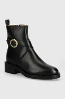 Kožené kotníkové boty BOSS Iryna