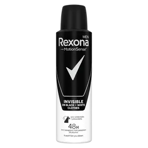 REXONA MEN Invisible Black&White Antiperspirant sprej 150 ml