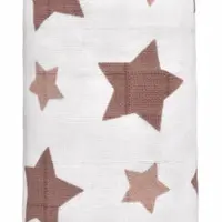 T-TOMI BIO Velká bambusová osuška, beige stars/béžové hvězdičky