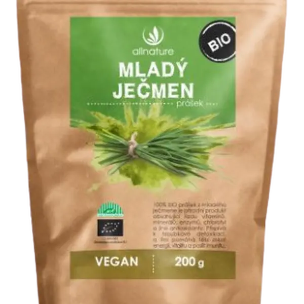 ALLNATURE Mladý ječmen prášek BIO 200 g