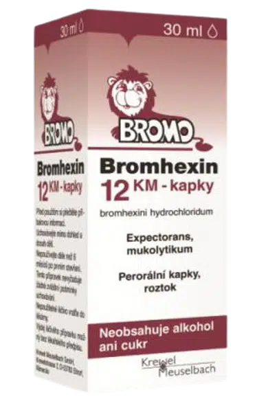 BROMHEXIN 12 KM-kapky perorální kapky roztok 30 ml