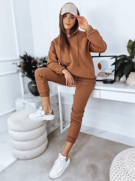 Dámsky teplákový súprav AMILIA PREMIUM v ťavej farbe Dstreet