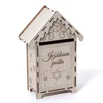 Dřevěná schránka na dopisy JEŽÍŠKOVA POŠTA