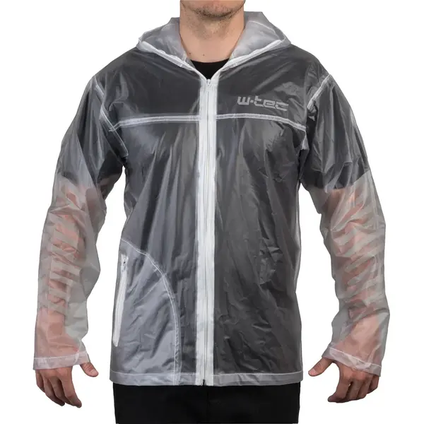 Moto pláštěnka W-TEC Lighty transparentní XXL