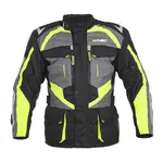 Pánská moto bunda W-TEC Burdys Evo černo-šedo-zelená M