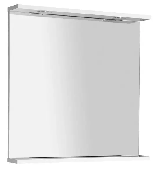 Aqualine Zoja - Zrcadlo s LED osvětlením 70x70x12 cm, bílá KO380