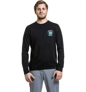 Meatfly pánské tričko s dlouhým rukávem Blackheart Skull Black | Černá | Velikost XL | 100% bavlna