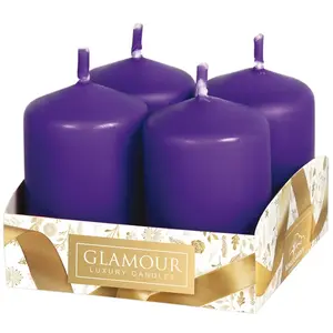 Svíčky adventní mat. fialová