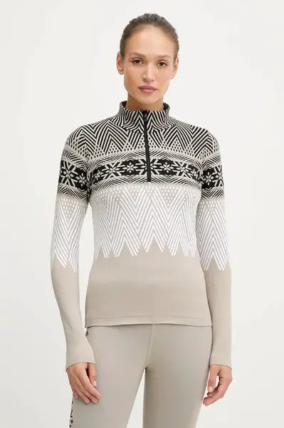 Funkční mikina Newland LADY T-NECK béžová barva, N46703.97