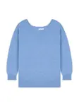 JUST CASHMERE Sveter 'Karen'  nebesky modrá