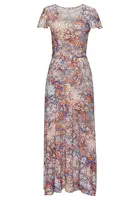 BUFFALO Letné šaty  modrá / svetlomodrá / hnedá / oranžová