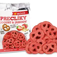 Mixit Preclíky do kapsy Jogurtová čokoláda s jahodami 70 g