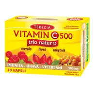 Terezia Vitamin C 500 mg TRIO NATUR+ 30 kapslí