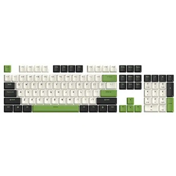 Marvo sada vyměnitelných kláves, PBT Keycap set KP-02 US, zelená