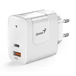 Genius Síťový adaptér 65W, 2 porty, USB-C, USB-A, PD-65AC