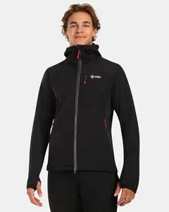 Pánská fleecová mikina s kapucí kilpi freni-m černá m