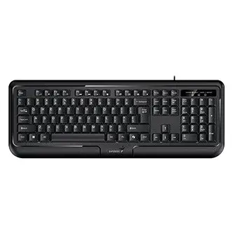 Genius KB-118 II COPILOT, klávesnice CZ/SK, klasická, voděodolná typ drátová (USB), černá