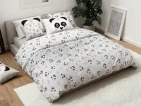 Detské bavlnené obliečky PANDA UNICORN biele Rozmer obliečky: 60 x 70 cm | 140 x 200 cm