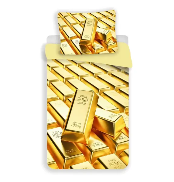 3D obliečky z mikrovlákna GOLD, žlté Rozmer obliečky: 70 x 90 cm | 140 x 200 cm