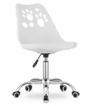 Biela kancelárska stolička PRINT