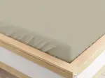 Napínací prostěradlo z mikrovlákna pískové 160 x 200 cm