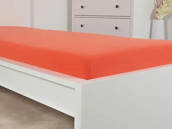 Jersey prostěradlo ALVORA 90x200 cm červené