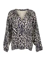 BLUE SEVEN Blúzka  nebielená / námornícka modrá