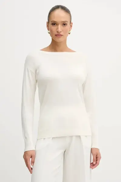 Vlněný svetr Sisley dámský, červená barva, 11BAM1A48