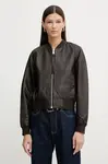 Kožená bunda AllSaints ORTEN BOMBER JACKET