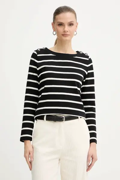 Bavlněné tričko s dlouhým rukávem Morgan