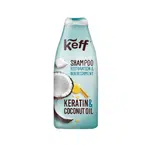 Keff Šampon na poškozené vlasy Keratin & Kokosový olej 500 ml