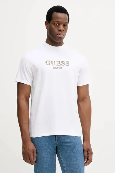 Bavlněné tričko Guess