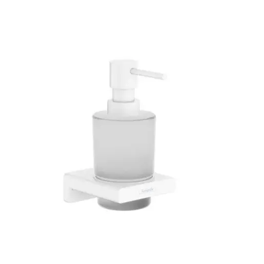 Hansgrohe AddStoris dávkovač mydla s držiakom vo farbe matná biela 41745700