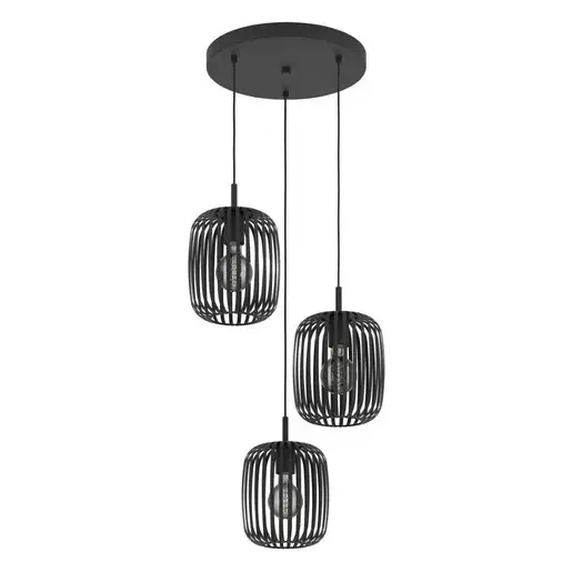 Závesné osvetlenie Eglo ROMAZZINA čierna 900686