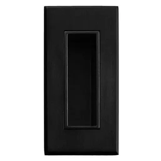 Úchyt na posuvné dvere hranatý, čierna matná TI2650BS