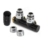 Termostatická sada ISAN rohová stredová ľavá čierna O39SWCL219