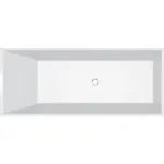 Polysan Hersis voľne stojaca vaňa 170x72 cm liaty mramor ľavá aj pravá 10613