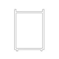 Rozširovací profil k bočnej stene TEXSTENA v. 195cm, 20mm