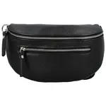 Dámská kožená ledvinka černá - Delami Vera Pelle Lila