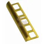 Lišta ukončovací "oblá" Havos, mosadz, dĺžka 250 cm, výška hrany 8 mm, MOO8250