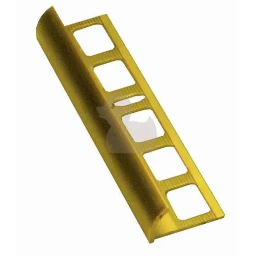 Lišta ukončovací "oblá" Havos, mosadz, dĺžka 250 cm, výška hrany 8 mm, MOO8250