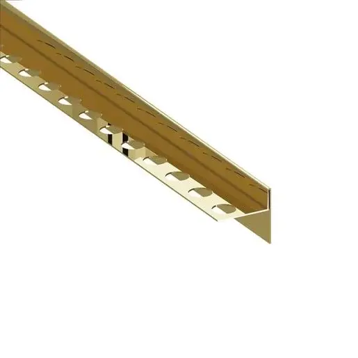 Lišta "T" Eviso gold lesk, nerez PVD, dĺžka 120 cm, výška hrany 11 mm, LSGM0001